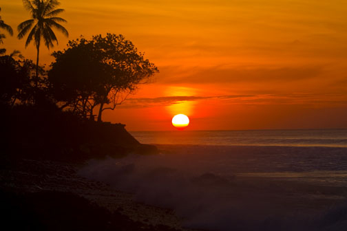 Sunset in Bali, copyright David Pu'u